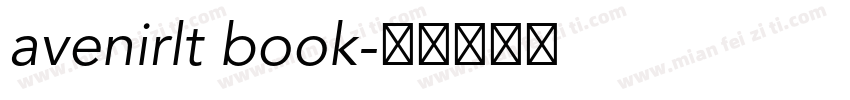 avenirlt book字体转换
